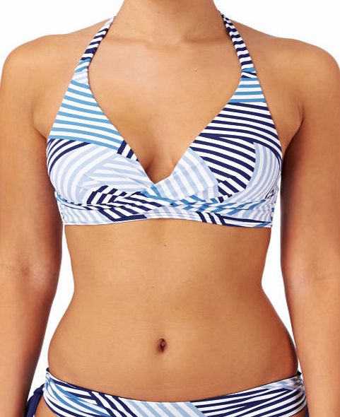 Moontide Womens Moontide Triple Stripes Wrap Tri Bikini