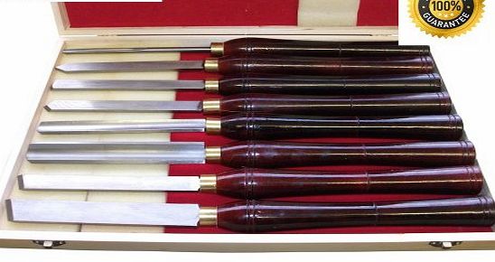 Moorcut Direct Ltd Wood Turning/Carving Lathe Chisel amp; Gouge Set 8pc