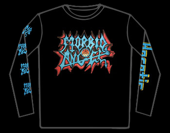 Morbid Angel Blue Logo Long Sleeved T-Shirt