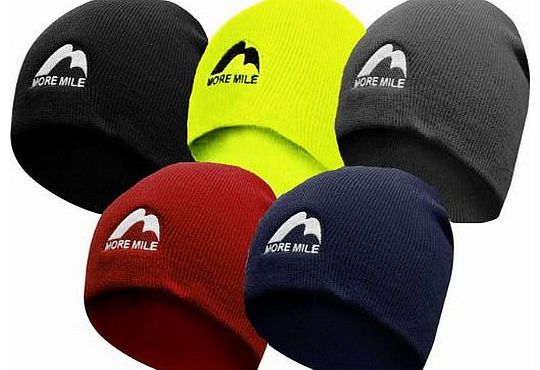 More Mile Adults Unisex More Mile Beanie Knitted Running Hat