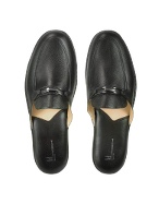 Antonio - Black Nappa Leather Classic Slippers