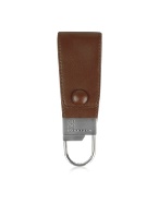 Brown Calf Leather Key Fob