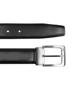 Bruxelles - Smooth Black Calf Leather Belt