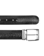 Chiasso - Black Peccary and Calf Leather Belt