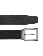Moreschi Dallas - Black Suede Leather Belt