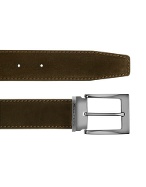 Moreschi Dallas - Dark Brown Suede Leather Belt