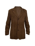 Moreschi Dark Brown Suede Blazer Jacket