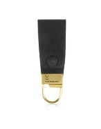 Moreschi Dark Gray Suede Leather Key Fob