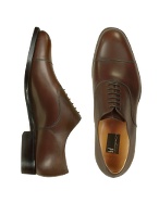 Londra - Dark Brown Calfskin Cap Toe Oxford Shoes