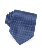 Moreschi Mini Checks Printed Silk Tie