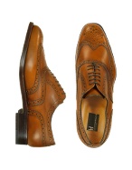 Moreschi Oxford - Tan Calfskin Wingtip Shoes