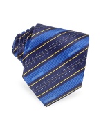 Moreschi Signature Bands Printed Silk Tie