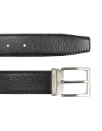 Moreschi Var - Black Grain Calf Leather Belt