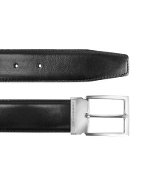 York - Black Calf Leather Belt