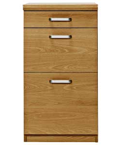 morgan 3 Drawer Pedestal - Oak Finish