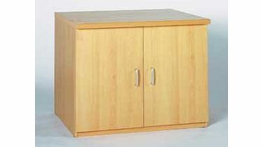 Morgan Beech 2 Door Cupboard Office Furniture - UK ONLY