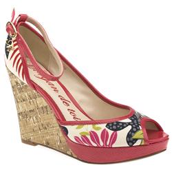 Female An Rome Floral Fabric Upper Evening in Pink