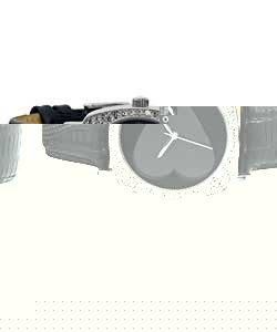 Ladies Quartz Black Strap Watch