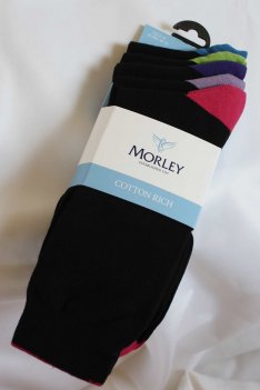 Morley Jazzy Heel and Toe socks from Morley By Wolsey