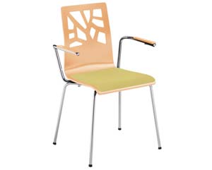 Morpeth armchair with upholstered seat