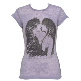Morphine Generation Lilac Burnout Kiss Tee