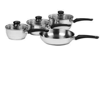 Morphy Richards - Stainless Steel 4 Piece Pan Set
