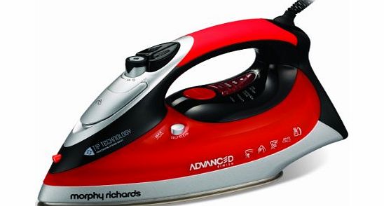 Morphy Richards 300001 Advanced Finish Ideal Temperature Iron 350 ml 2.2 KW - Red/Black