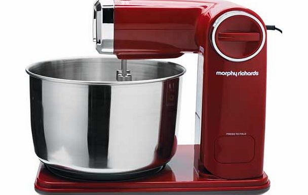 Morphy Richards 48993 Folding Stand Mixer - Red