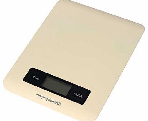 Morphy Richards Electronic Kitchen Scale - Cream