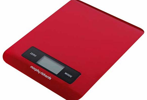 Electronic Kitchen Scale - Red