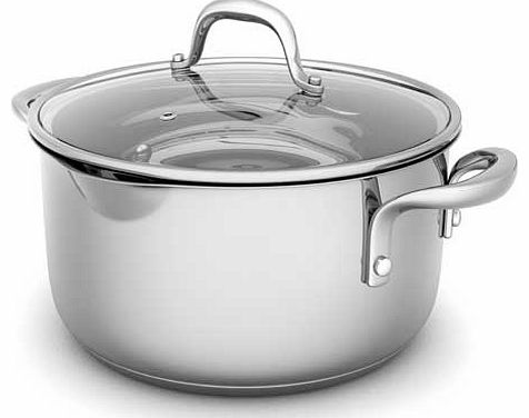 Morphy Richards Pro Pur 24cm Casserole - Steel