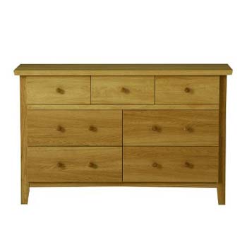 Morris Furniture Avenue Oak Wide 4 3 Drawer Chest