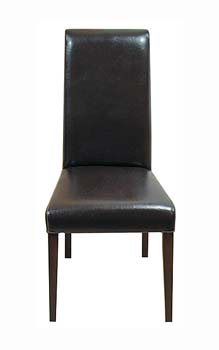 Morris Furniture Havana Roll Back Leather Dining Chair