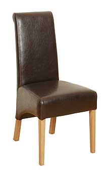 Scope Padded Leather Dining Chair