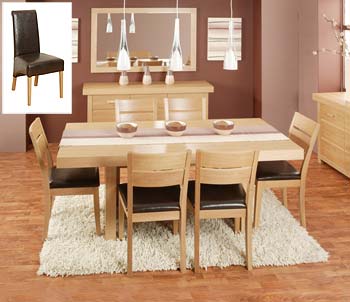 Morris Furniture Scope Slab Rectangular Dining Set