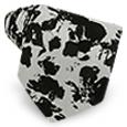 Moschino Black and Silver Flower All Over Pattern Jacquard Silk Tie