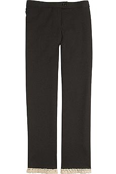 Moschino Cheap & Chic Crochet Trim Pants