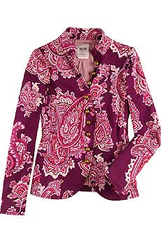 Paisley Print Blazer