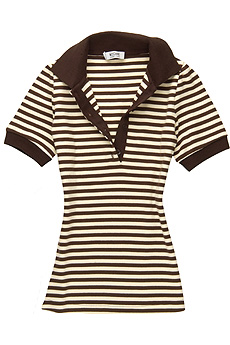 Moschino Cheap & Chic Striped short sleeve polo shirt