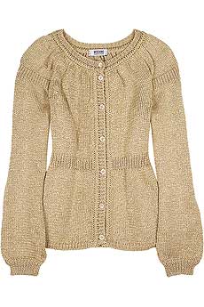 Chunky metallic cardigan