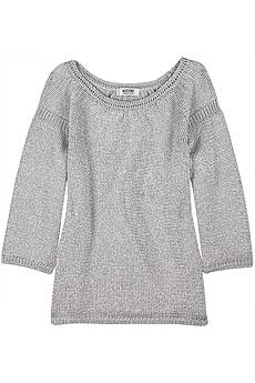 Moschino Cheap and Chic Metallic chunky knit sweater