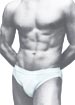 Cotton Basic brief with logo waistband