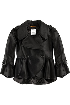 Moschino Cropped trench capelet