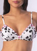 Dalmatian Print triangle bra