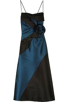 Draped corsage dress