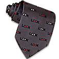 Moschino Grey `ook`Silk Tie