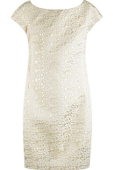Jacquard shift dress