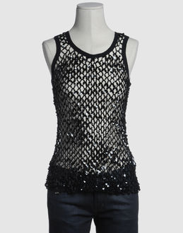 MOSCHINO JEANS TOP WEAR Sleeveless t-shirts WOMEN on YOOX.COM