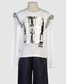 MOSCHINO JUNIOR TOPWEAR Long sleeve t-shirts GIRLS on YOOX.COM