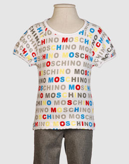 MOSCHINO JUNIOR TOPWEAR Short sleeve t-shirts GIRLS on YOOX.COM